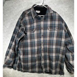 Carhartt Shirt Size 2XL Tall Cold Weather Plaid Flannel Shirt Midweight 100094